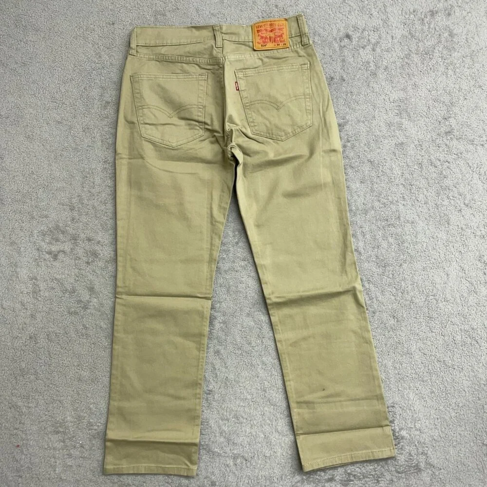 NEW Levis 514 Men's W30 L29 Straight Stretch Khaki Pants Regular Fit G1664